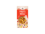 Muesli cu fructe Crownfield, bogat în fructe și cereale integrale.