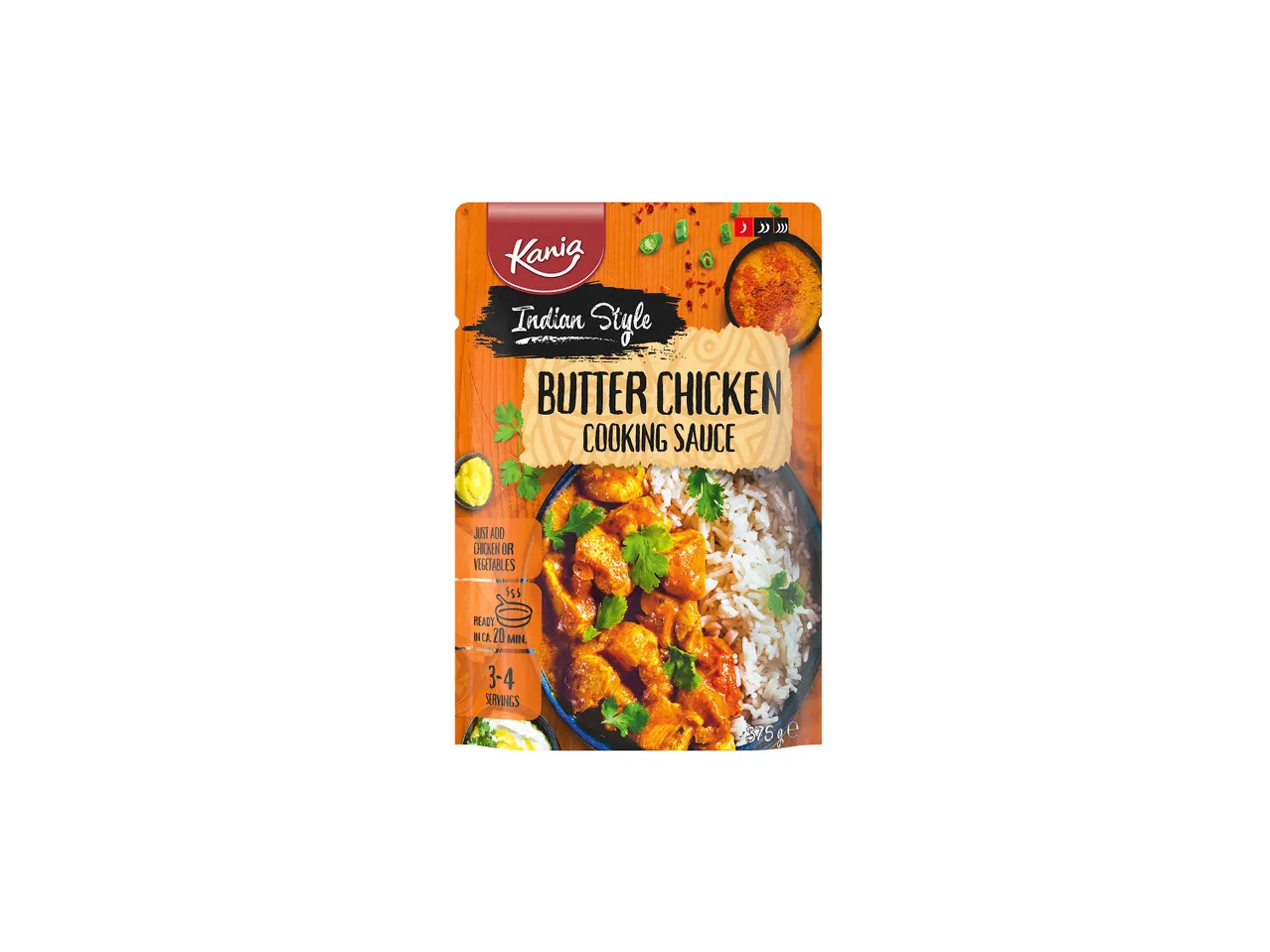 Kania Indian Style Butter Chicken -keittokastike, 3-4 annosta.
