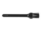 Black cleaning brush with a plastic handle and bristles.