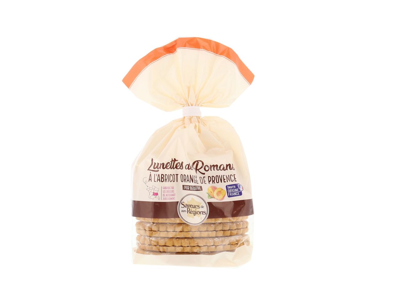 Biscuits Lunette à Romans à l'abricot.