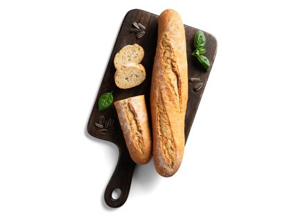 Napraforgós-búzacsírás bagett