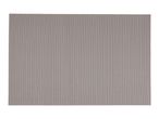Rectangular grey placemat with vertical stripes