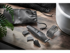 Remington beard trimmer set: trimmer, attachments, and case.
