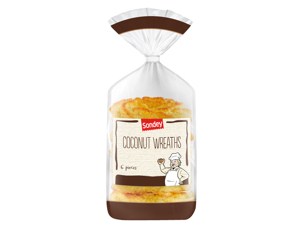 Pachet Sondey cu coronițe de cocos, 6 bucăți