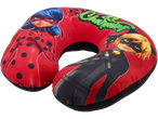 Travesseiro de viagem com Ladybug e Cat Noir do Miraculous.