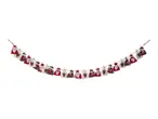 Christmas advent calendar with 24 numbered fabric bags on a string