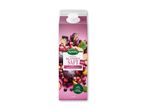Lilla saftkarton med blandede frugter og teksten 'Original Blandet Saft Light'.