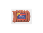 Embalagem de salsichas Dulano de porco, 1200g.