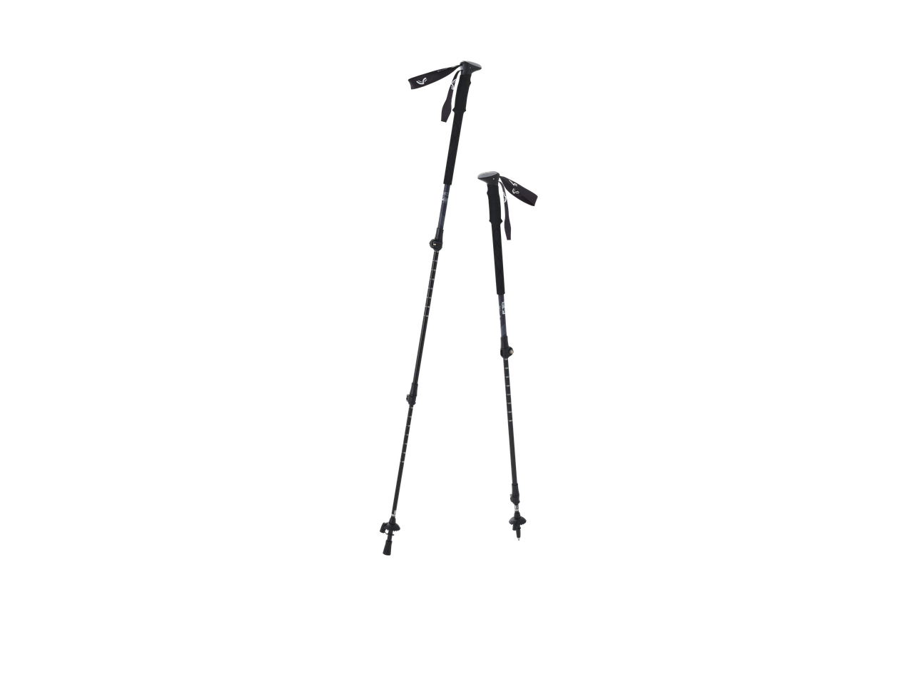 Two CRIVIT Aluminium Hiking Poles with adjustable height and ergonomic grips.
