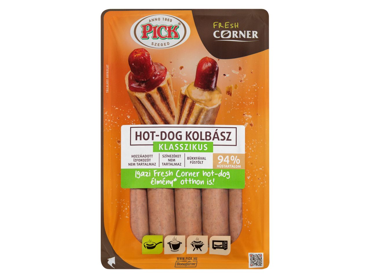 Ugrás a teljes képernyős nézethez: Hot-dog kolbász – Kép 2