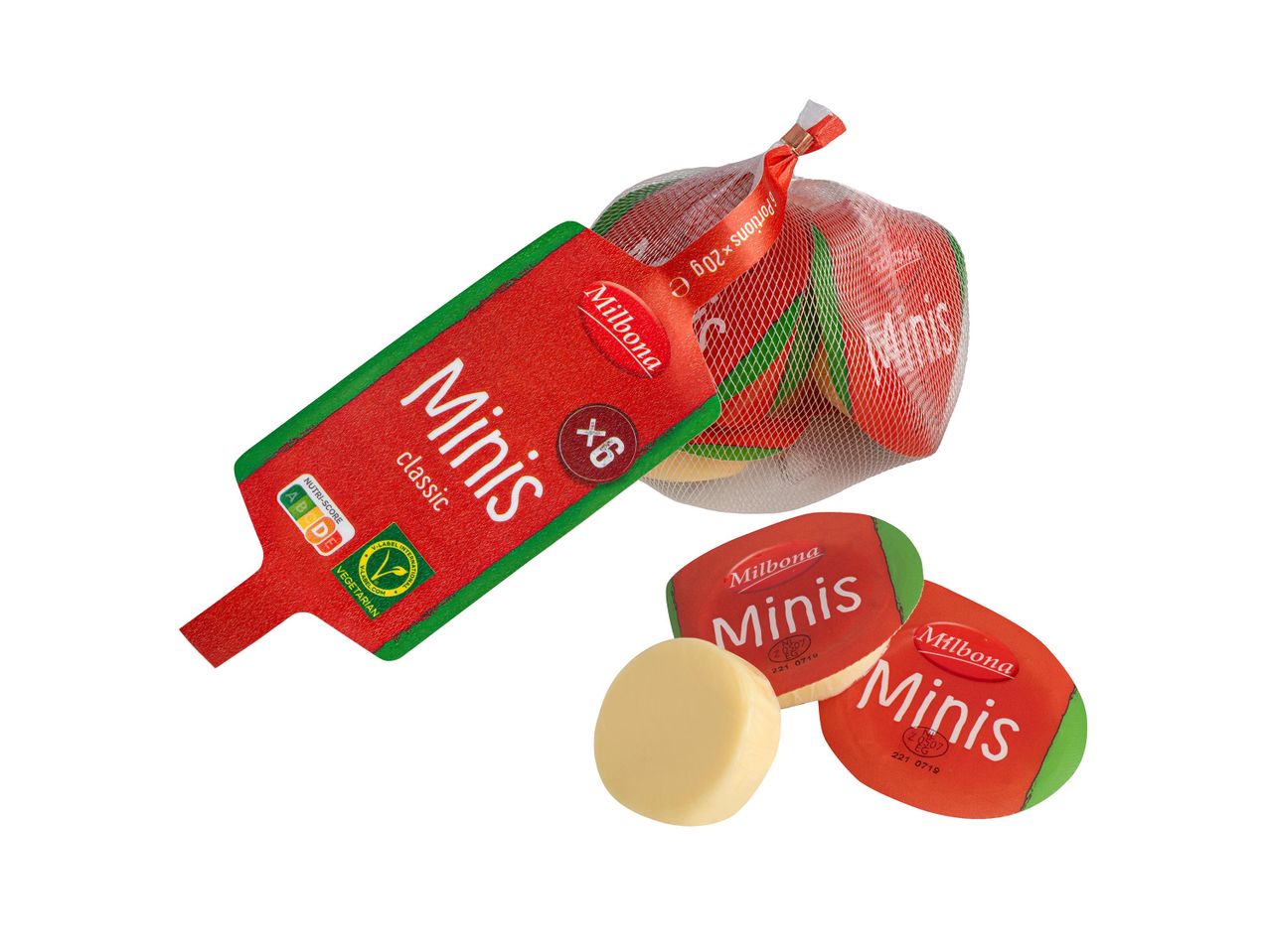 Milbona Minis sajt: klasszikus 6 darabos csomag.