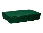Green rectangular protective cover for outdoor furniture