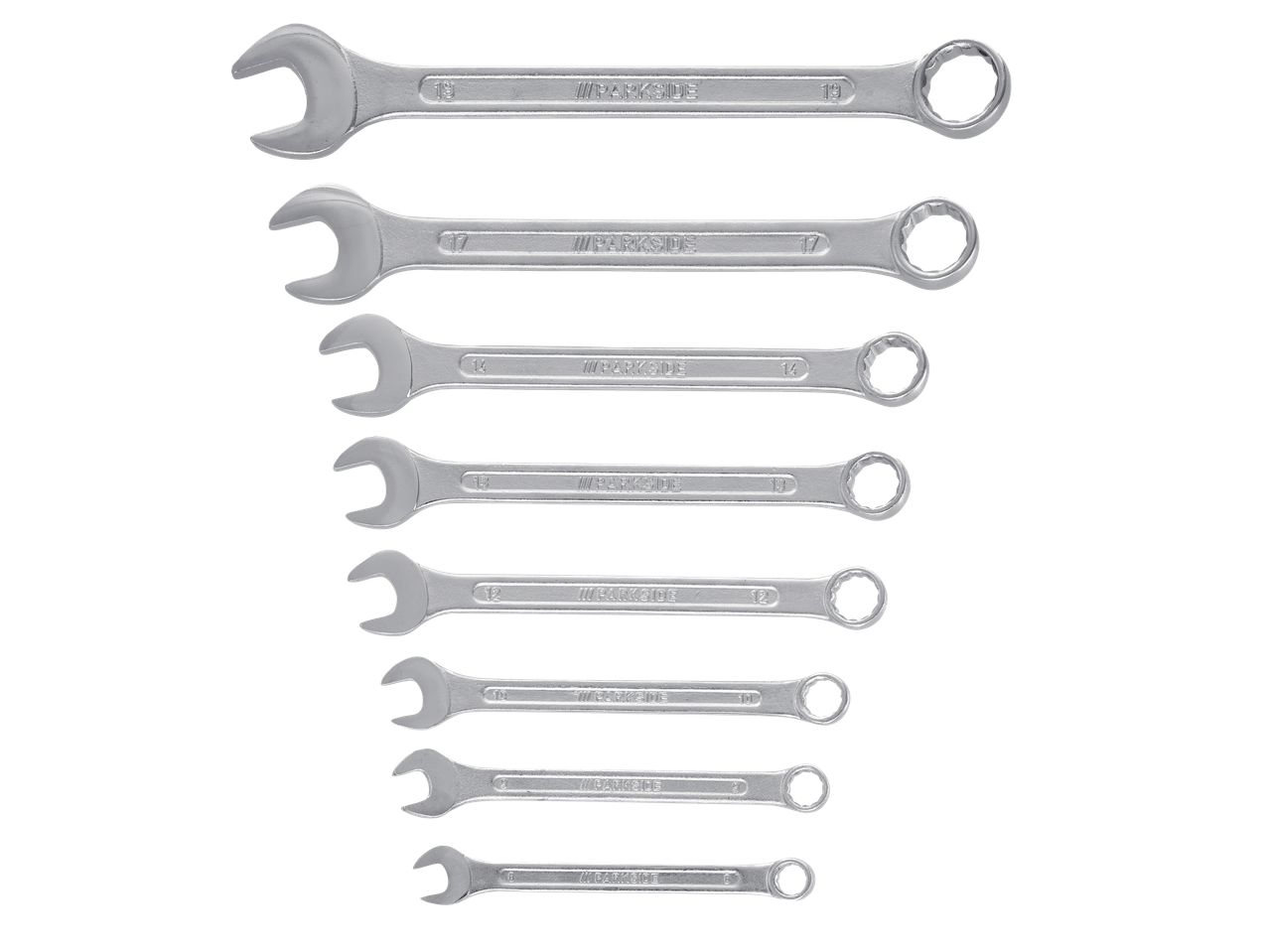 Set Parkside ključeva različitih veličina.