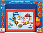 Laptop educațional bilingv Paw Patrol de la Lexibook, cu 124 de activități.