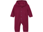 Lupilu® (GOTS) baby jumpsuit van merinowol in frambooskleur