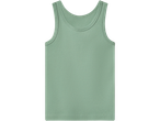Plain light green men's tank top