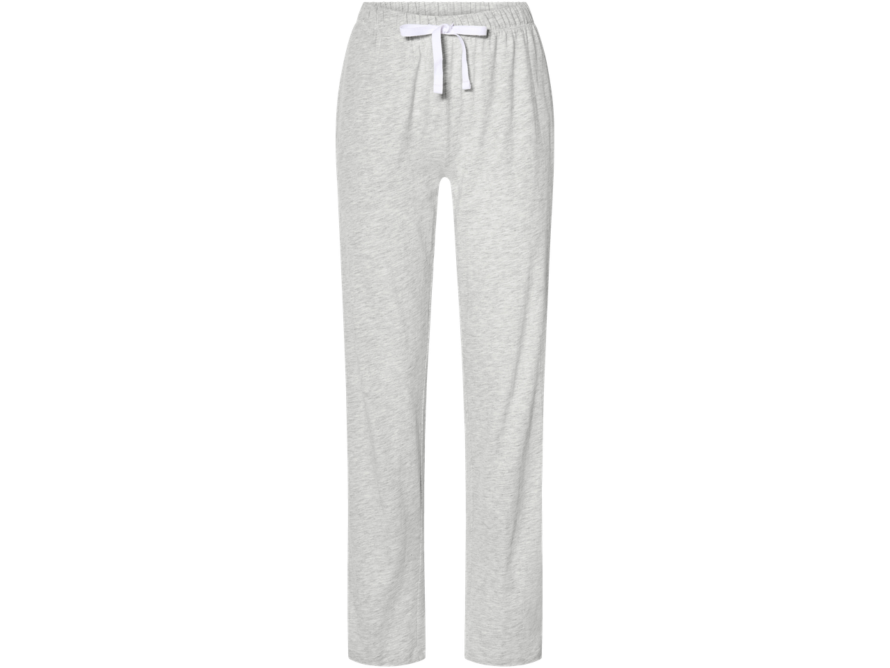 Ljusgrå pyjamasbyxor med vit dragsko.