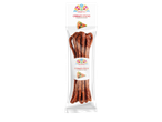 Cârnați Kuljanka Sticks cu aromă de pizza, ambalați individual.