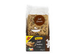 Luxe crackers met spelt en zaden in een verpakking van 300g.