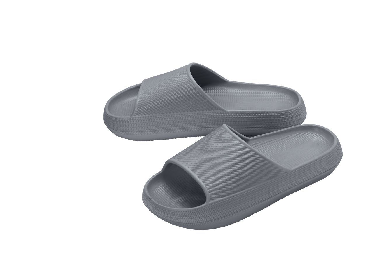 CRIVIT pelēkas vannas istabas čības sievietēm/vīriešiem