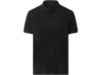 Crna muška polo majica kratkih rukava s gumbima.