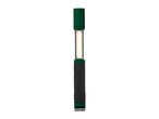 A green and black LED work light with a rectangular light panel.