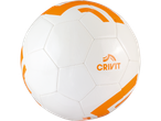 White and orange Crivit soccer ball.