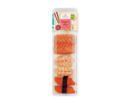 Vitasia Nigiri Mix met zalm, garnalen en surimi, Japanse stijl.