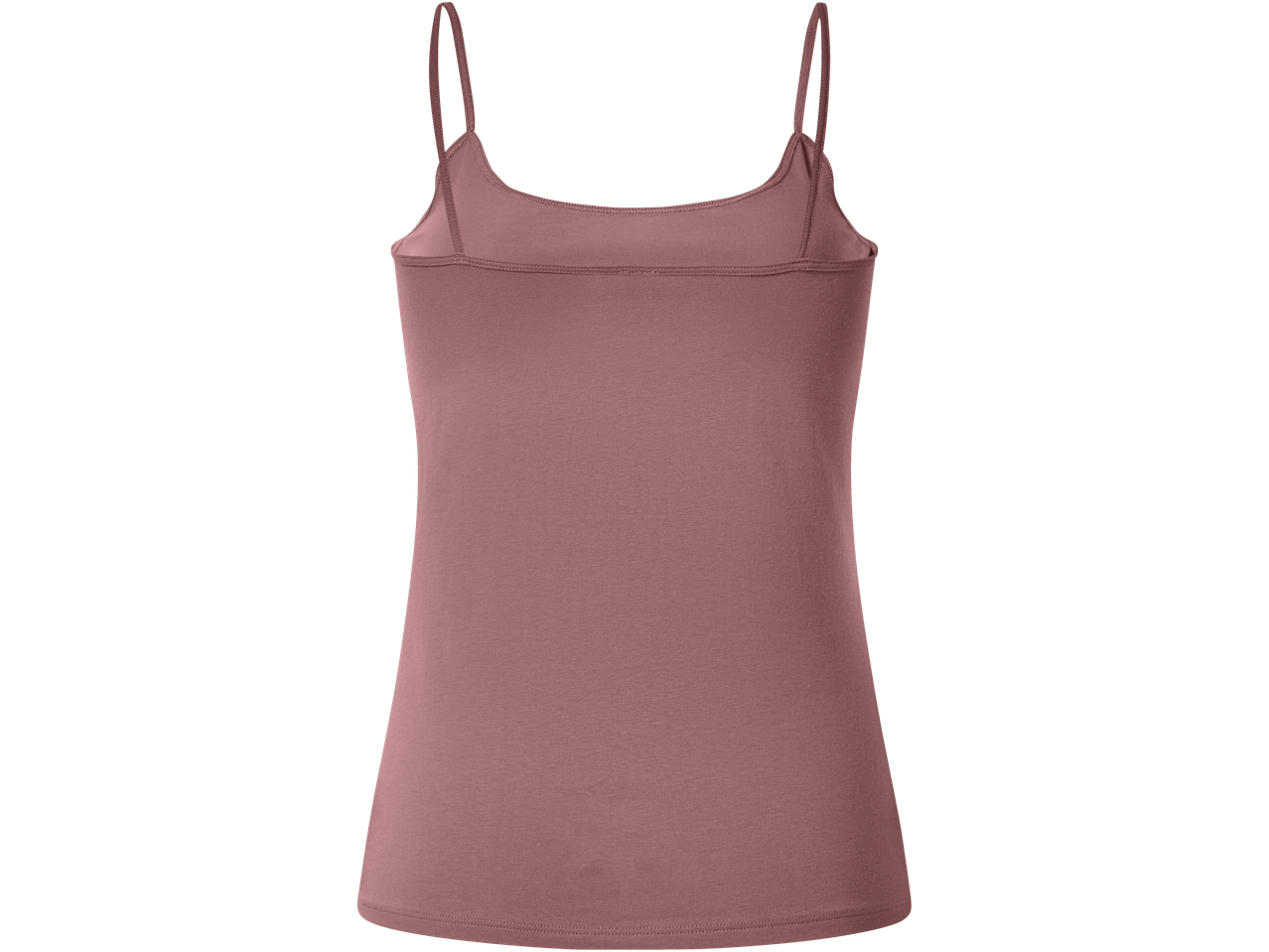 Camisola feminina Esmara em cor malva sólida, vista traseira.