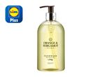 Lidl Plus offers a bottle of Orange & Bergamot hand wash.