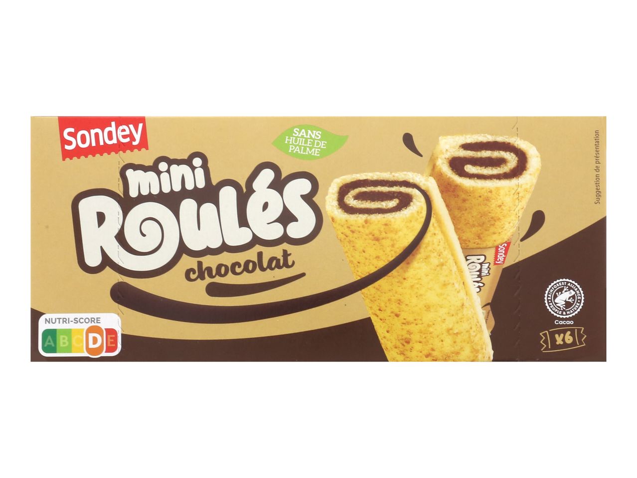 Sondey Mini Roulés chocolat.