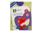 Pochette de purée de fruits bio Lupilu pomme, poire, myrtille, framboise pour bébés de 5 mois et plus