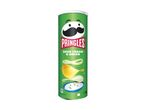 A can of Pringles Sour Cream & Onion chips.