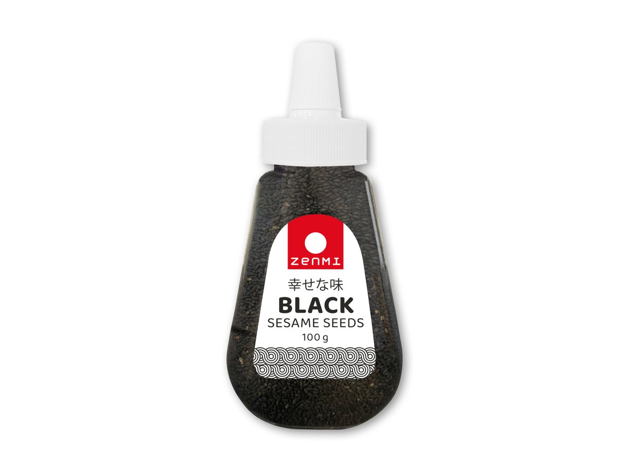 Flaske med sorte sesamfrø, 100 g.