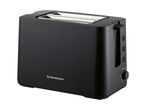 A black SilverCrest toaster with two slots and control buttons.