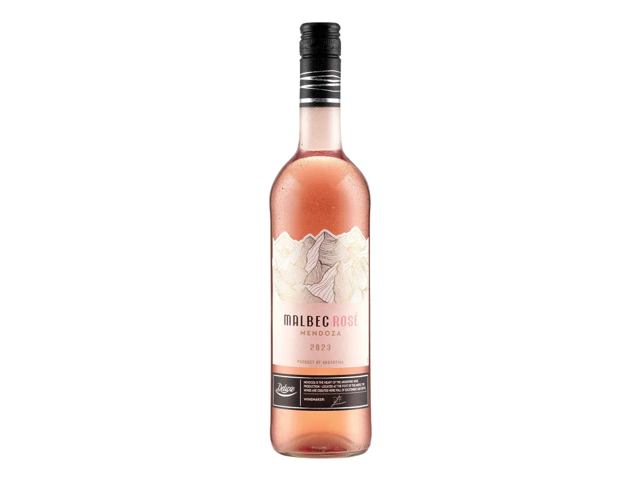 Deluxe Malbec Rosé wine from Mendoza, Argentina.