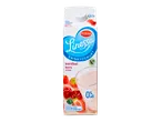 Milbona Linessa drinkyoghurt aardbei-kers smaak, 0% vet.