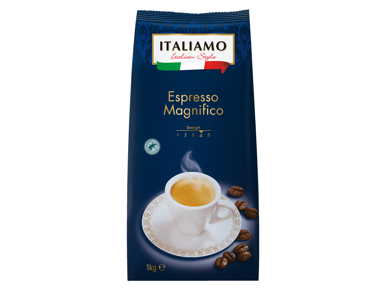 ITALIAMO Espresso Magnifico kávé, 1 kg-os csomagolásban.