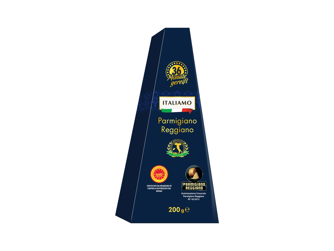 ITALIAMO Parmigiano Reggiano kaas, 200g, 36 maanden gerijpt.