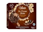 Ice cream sticks with hazelnut and dark chocolate, 4 pieces, 280ml/200g.
