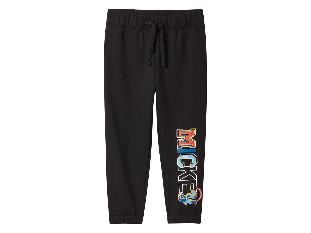 Fekete Mickey egér mintás melegítőnadrág