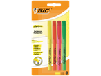 BIC Marking highlighters in bright colors.