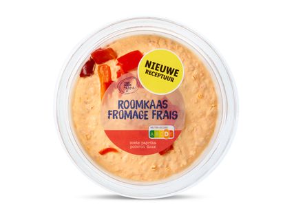 Verse roomkaas sweet pepper