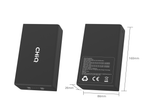 CHiQ 32' HD Portable Smart TV power bank with specifications and dimensions.