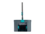 Grey and teal mop and bucket set with a microfiber mop head.