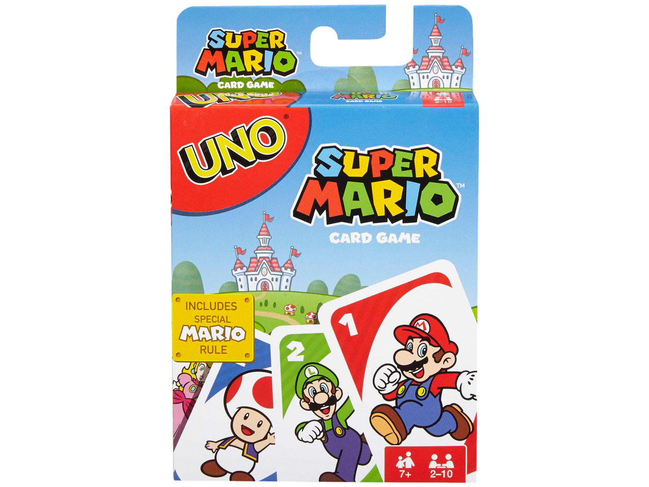 UNO Super Mario kortų žaidimas su specialia Mario taisykle.