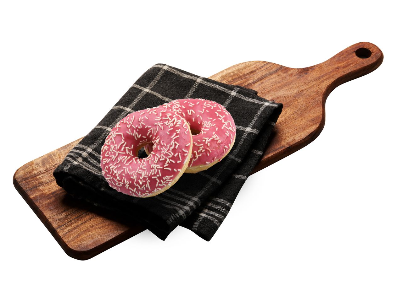 Gå till helskärmsvy: Donut med rosa glasyr - Bild 1