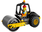 Lego City: Compactor rutier cu minifigurină de muncitor.