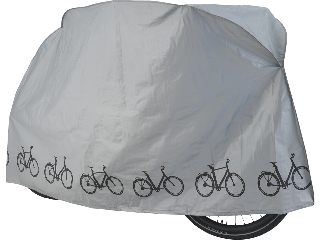 Husă pentru bicicletă cu imprimeu de biciclete.