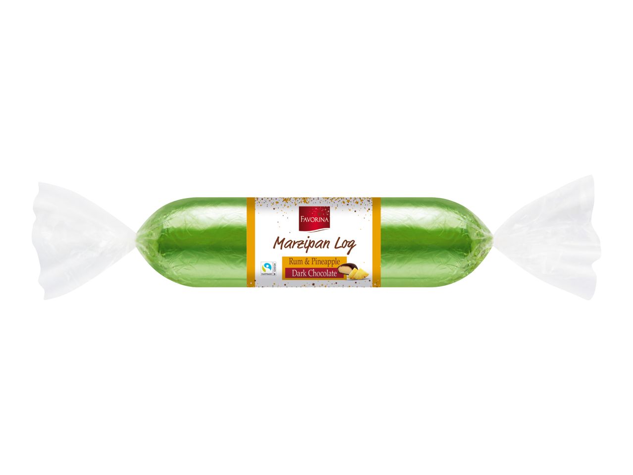 Marzipan Log with Rum & Pineapple and Dark Chocolate